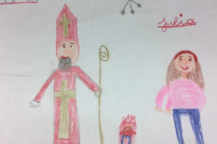 Julia Eisl hatte am Nikolotag Geburtstag und wurde heuer neun Jahre alt. Aus diesem Grund hat die junge Dame, die mit ihrer Familie in Bärnbach wohnt, auch für unseren Adventkalender einen Nikolaus gezeichnet. Den Heiligen Abend kann die Volksschülerin kaum noch erwarten.