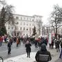 Corona Demo vor Landesregierung