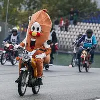 Die viel fotografierte Bratwurst auf der Strecke