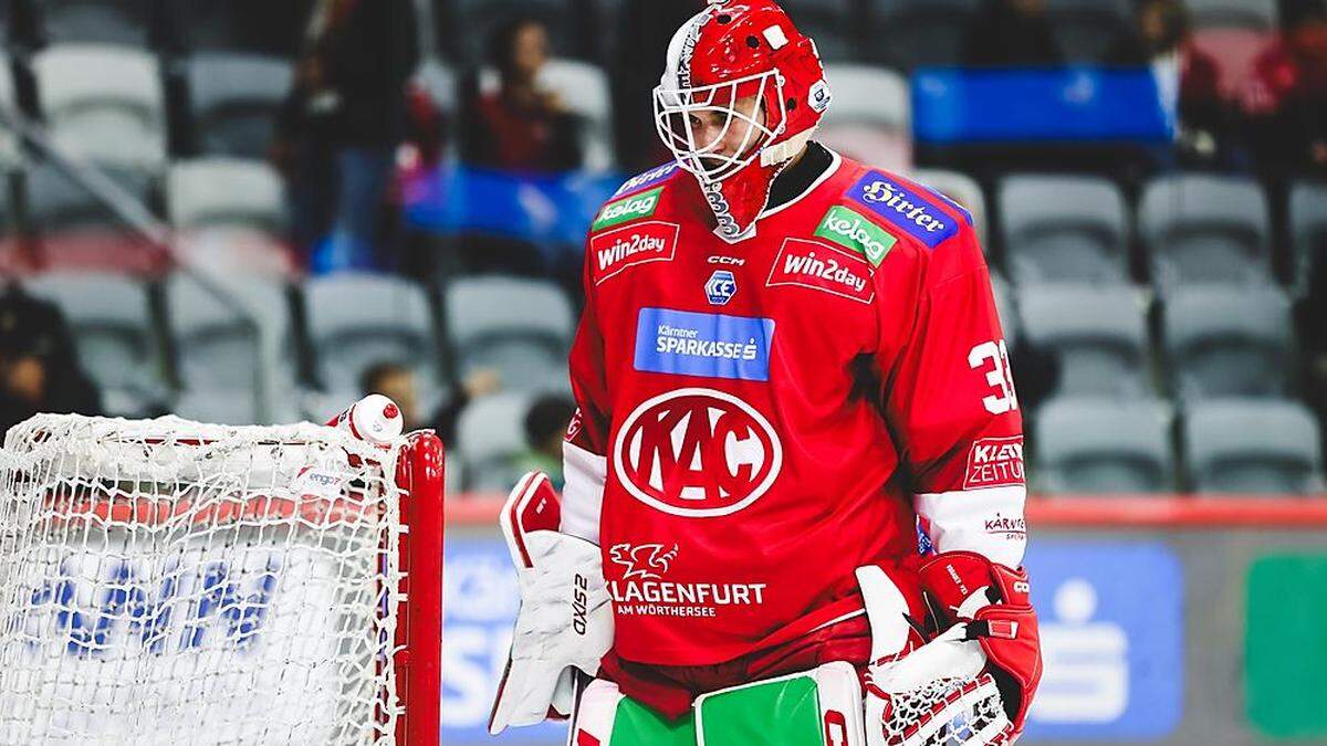 Der KAC vertraut seinem Keeper Florian Vorauer, aber dann doch nicht