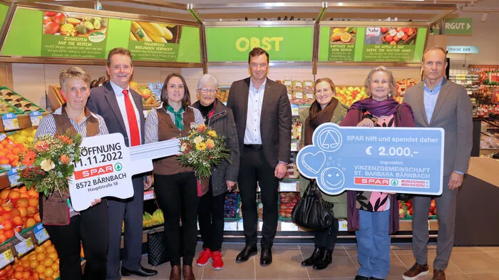 Ab Freitag, 11. November 2022, ist der Spar-Markt in Bärnbach nach Umbauarbeiten wieder geöffnet.