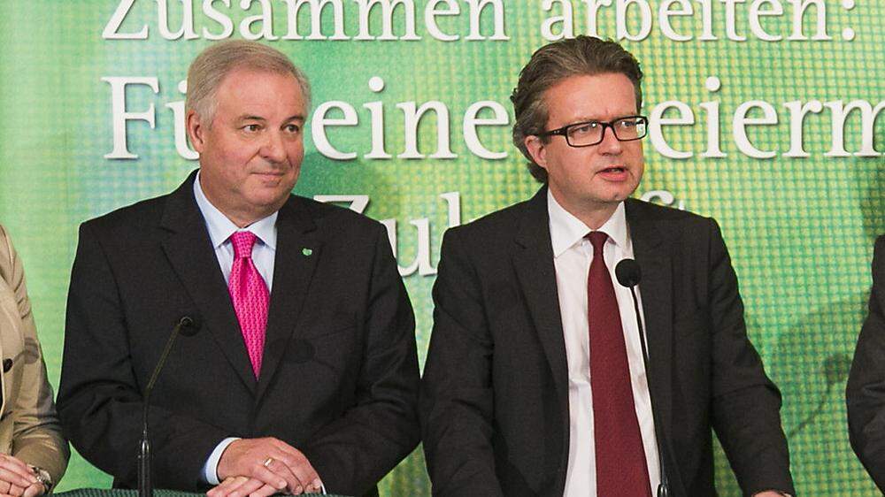 Hermann Schützenhöfer ist der Chef, aber Christopher Drexler wird die Hauptlast der Reformen zu tragen haben