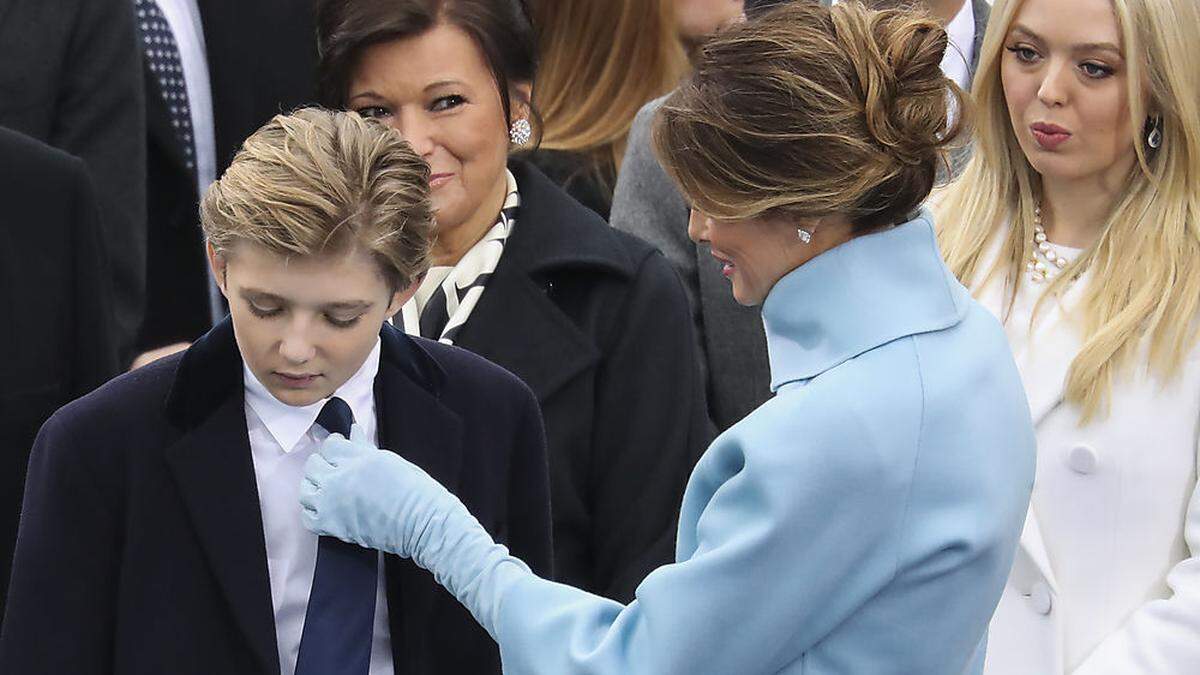 Barron Trump bei der Angelobung seines Vaters