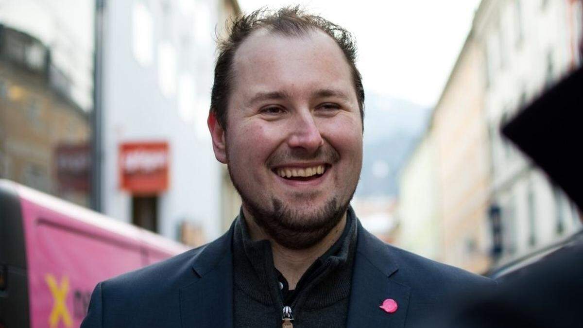 Domenik Ebner ist passionierter Wahlkämpfer 