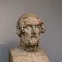 Kopie einer römischen Büste, die Homer zeigen soll