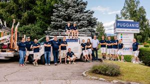 Das Team feiert den 70. Geburtstag des Unternehmens