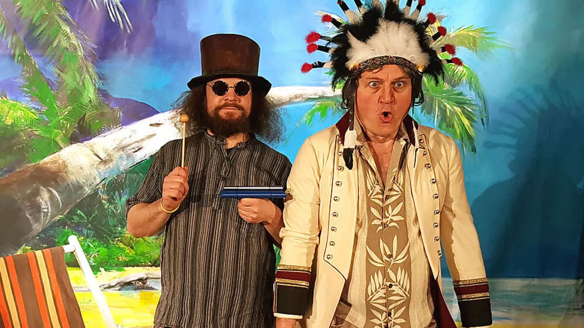 Lustvolles Spiel: Marcus Thill (r.) mit Martin Sadounik