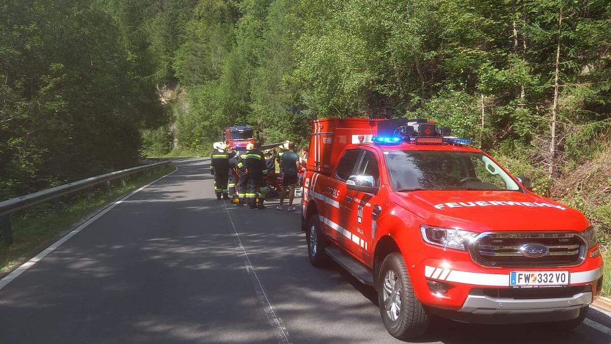 Zwischen Salla und dem Gaberl passierte am Sonntagvormittag ein Motorradunfall