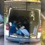 Zusammengepfercht mussten die Migranten im Kastenwagen stundenlang ausharren