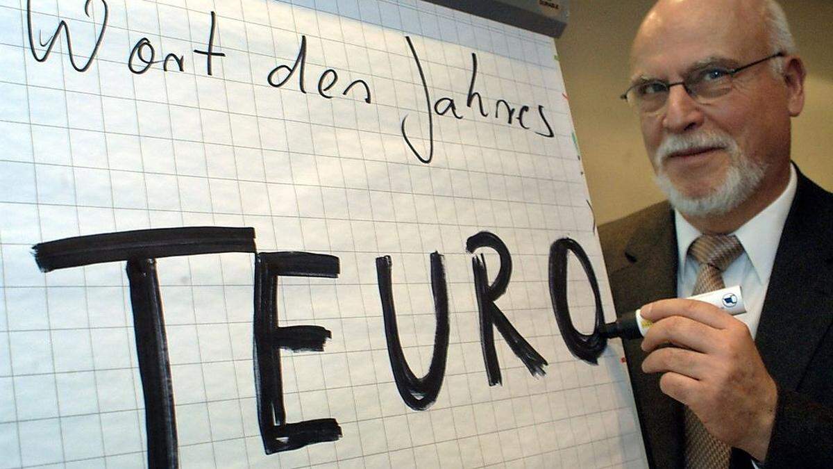 2002 wurde der &quot;Teuro&quot; von der Gesellschaft für Deutsche Sprache zum Wort des Jahre gekürt