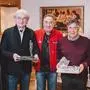 Ehrung in Lienz: Frömel, Leistner, Siegfried Vergeiner vom Skiclub Lienz, Schröcksnadel und Theurl (von Links)  