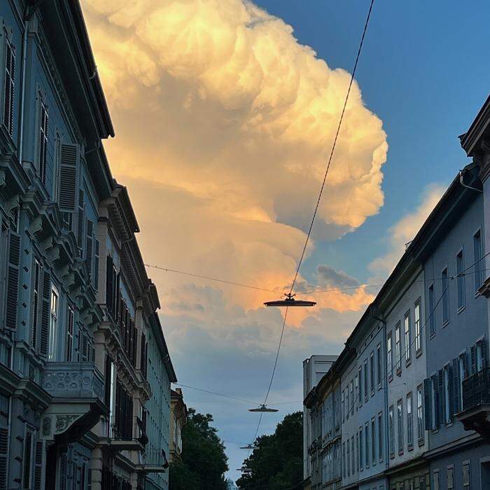 Wolkenstimmung über Graz