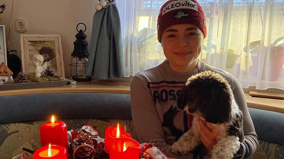 Julia Scheib mit Hund Oskar