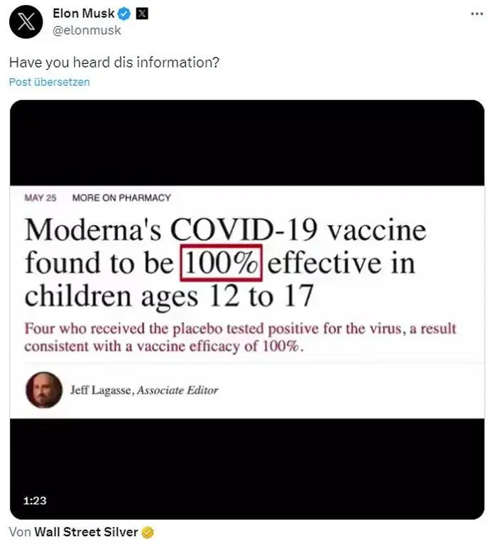 X-Eigentümer Elon Musk hat das irreführende Video über X verbreitet