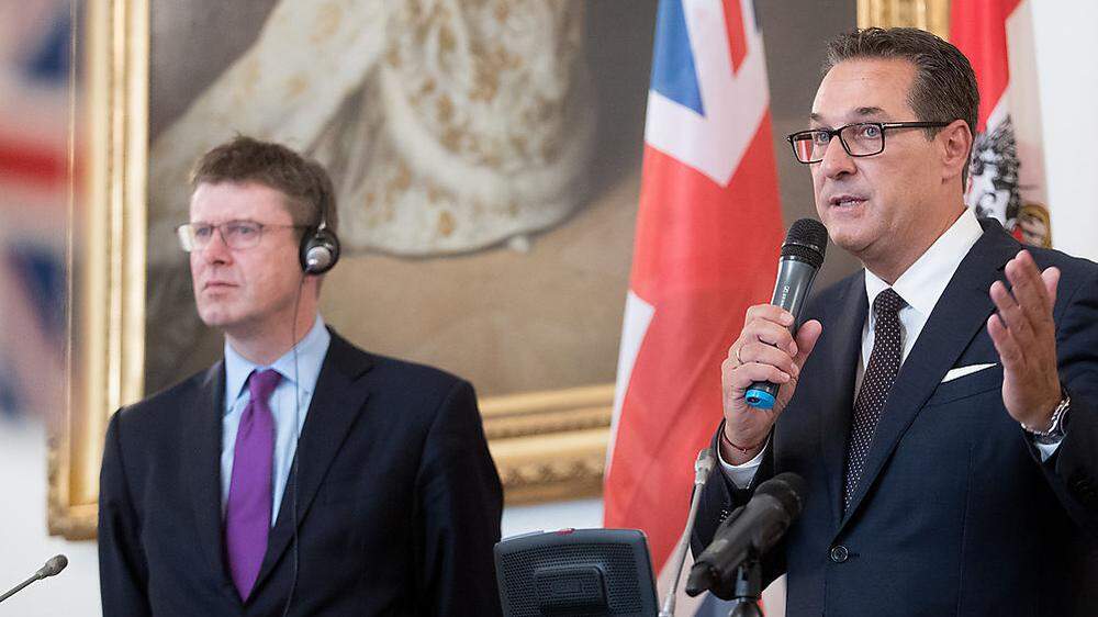 Der britische Wirtschaftsminister Greg Clark hat die Rechnung ohne Österreichs Vizekanzler Heinz-Christian Strache gemacht