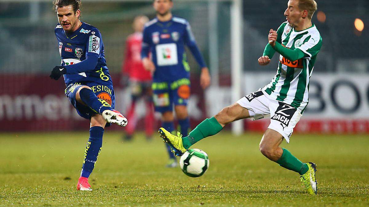 Michael Perlak (rechts) leitete das 1:0 von Smail Prevljak ein