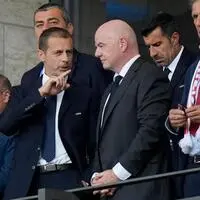 Verhärtete Fronten zwischen UEFA-Präsident Aleksander Čeferin (links) und FIFA-Präsident Gianni Infantino