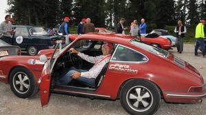 Mit Formel-1-Legende, Jo Ramirez, im Porsche 912 unterwegs bei der Ennstal-Classic: hier bei einer Rast am Stoderzinken