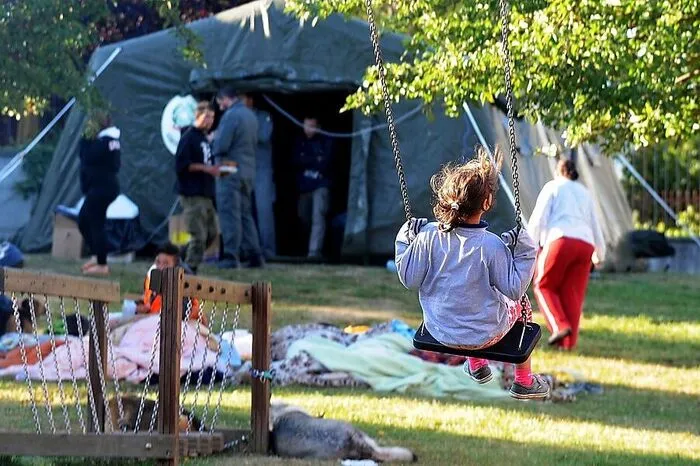 Auch in Amatrice wurden Zelte als Notunterkünfte auf einem öffentlichen Platz aufgebaut.