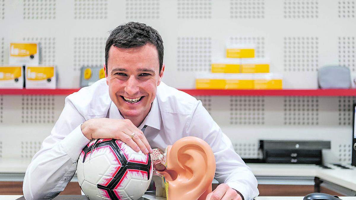 Umsteiger: Nach der  Fußballer-­Karriere ­startete Stefan Erkinger eine Lehre als Hörakustiker