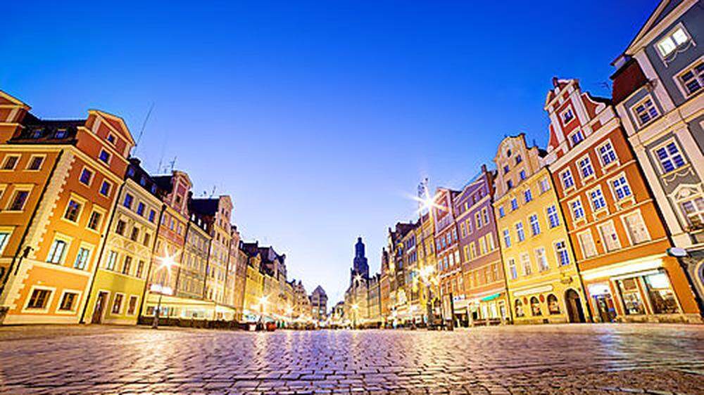 Der Breslauer Rynek ist einer der größten und schönsten Marktplätze Europas