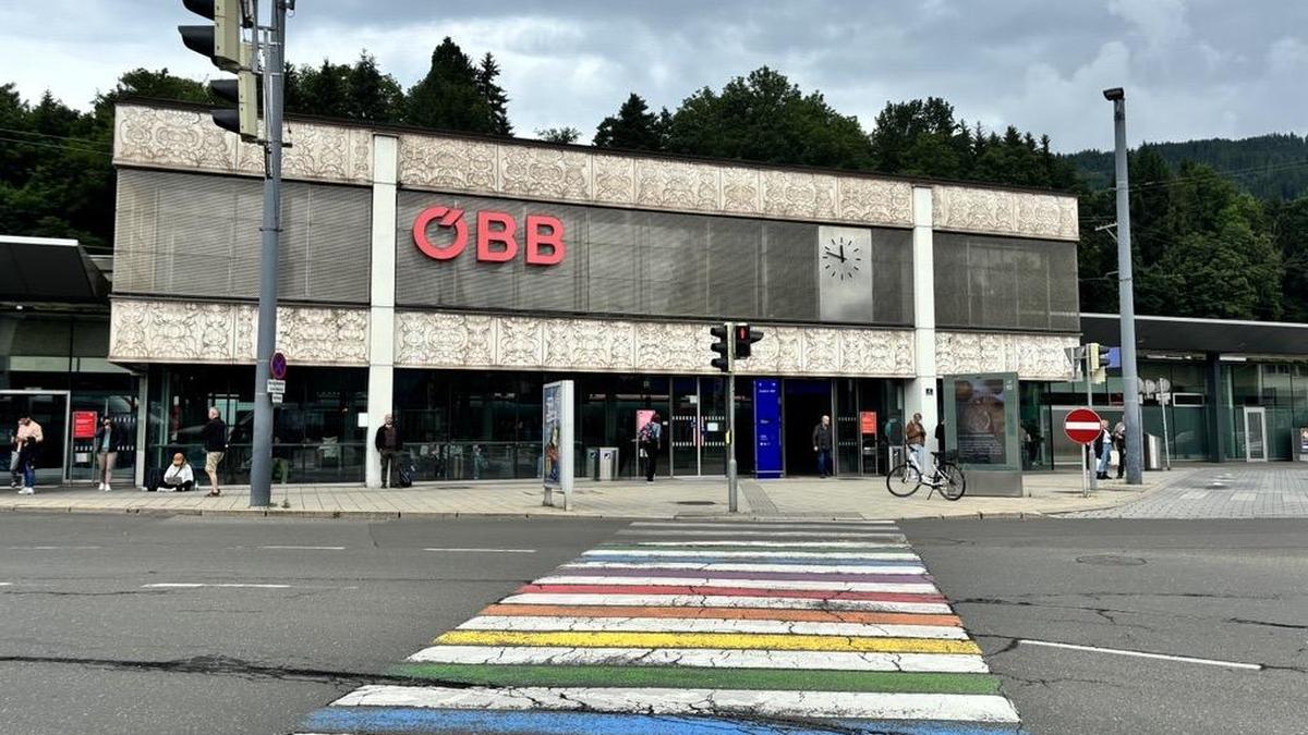 Bombendrohung am Leobener Bahnhof