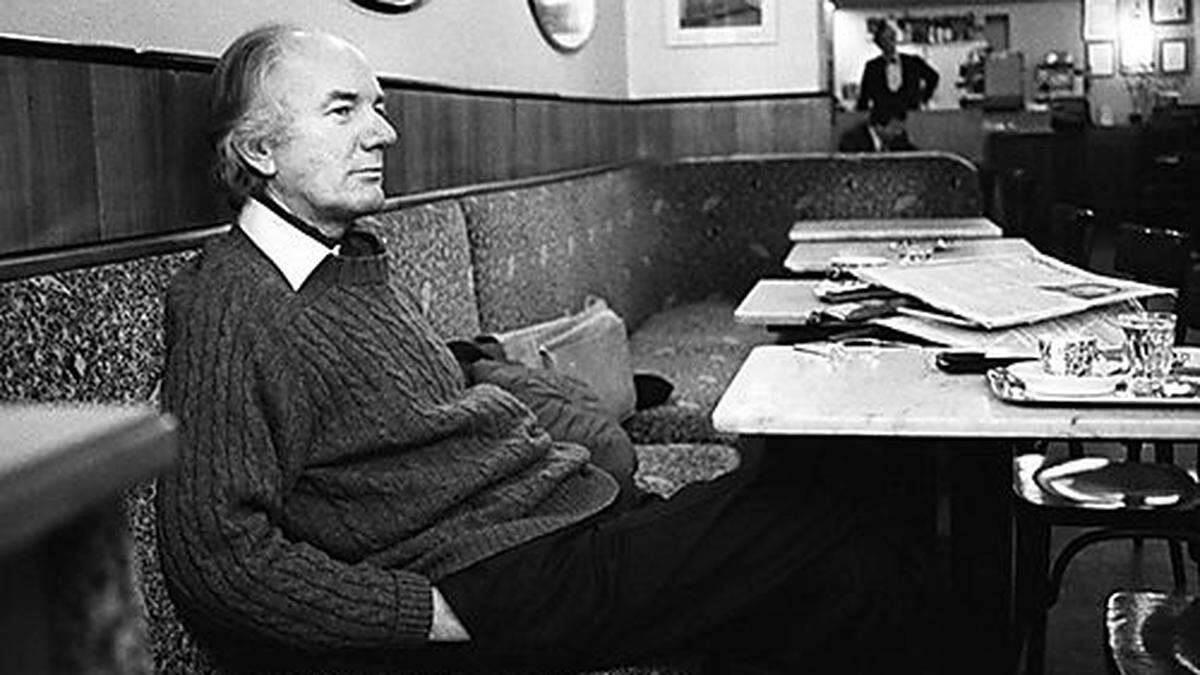 Legendäres Bild: Thomas Bernhard 1988 im &quot;Bräunerhof&quot;