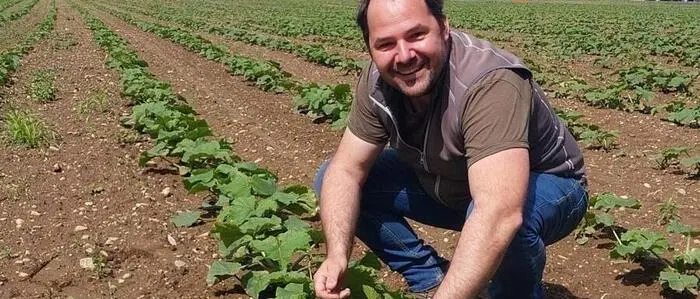 Während der Eisheiligen war es für die Kürbispflanzen von Landwirt Martin Huss aus Gabersdorf „knapper als knapp“