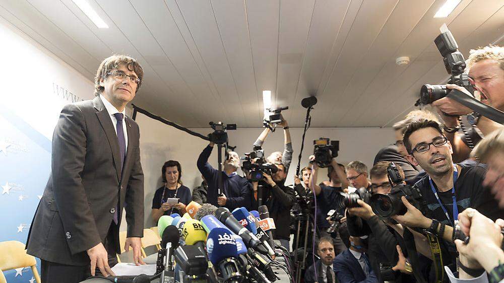 Ex-Regionalregierungschef Puigdemont hat sich nach Brüssel abgesetzt.