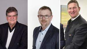 Peter Stangl (FPÖ), Hansjörg Götzfried (SPÖ) und Andreas Kühberger (ÖVP) sind die Spitzenkandidaten in Mautern im liesingtal