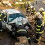 Die Unfallstelle an der B 72