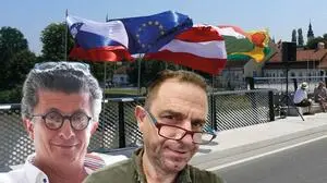 Ungleiches Duo: der Rechtsausleger Ernst Brandl und der kritische Kulturkopf Michael Petrowitsch