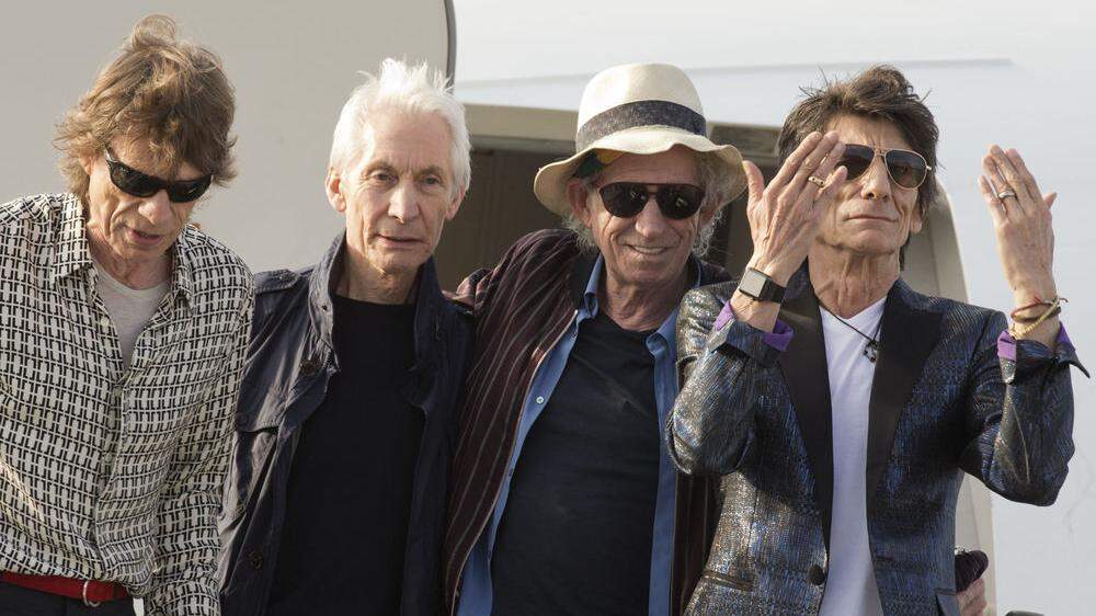 Mick Jagger, Charlie Watts, Keith Richards und Ron Wood