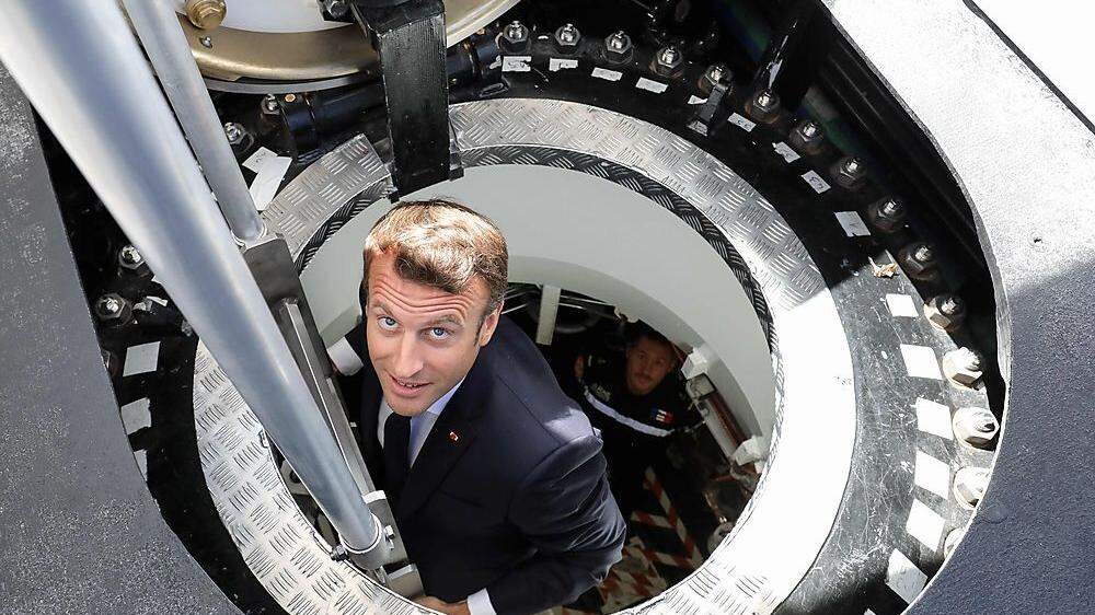 Pläne für das Weltall: Emmanuel Macron