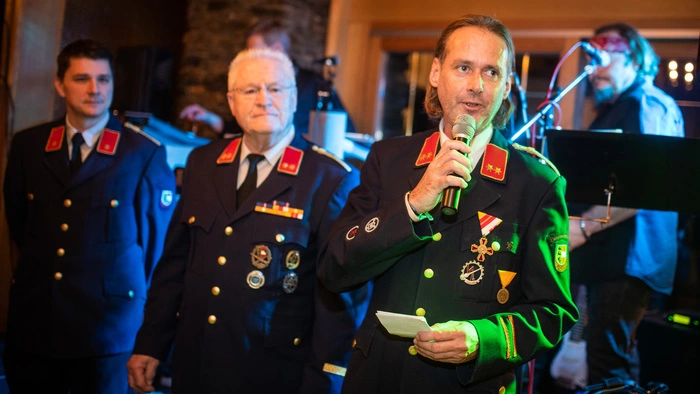 Kommandant Erwin Vauti und seine Kameraden organisierten einen Abend