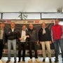 Stehen hinter der Ainova 2026: Messeleiter Christian Feuchter, Flightline-Direktor Gerhard Interkörner, Bürgermeister Günter Reichhold, Johann Sieber vom Österreichischen Aeroclub, Gastronom Heinz Liebmann und Herbert Gasperl, der Gestalter des Flugprogramms