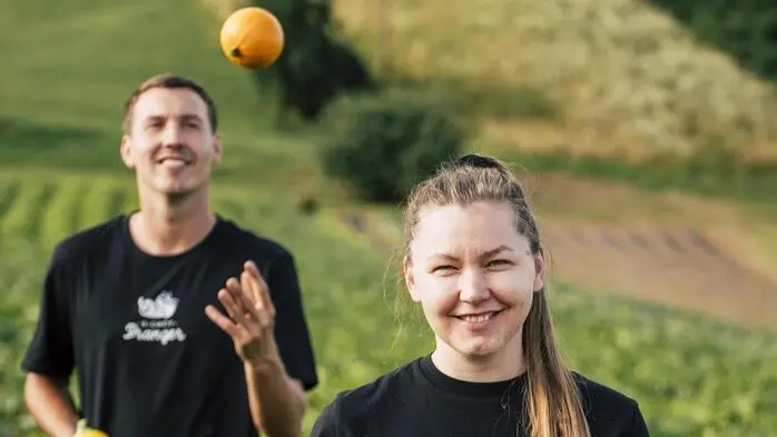 Die Geschwister Patrick und Sabrina Pranger führen den Biohof Pranger 