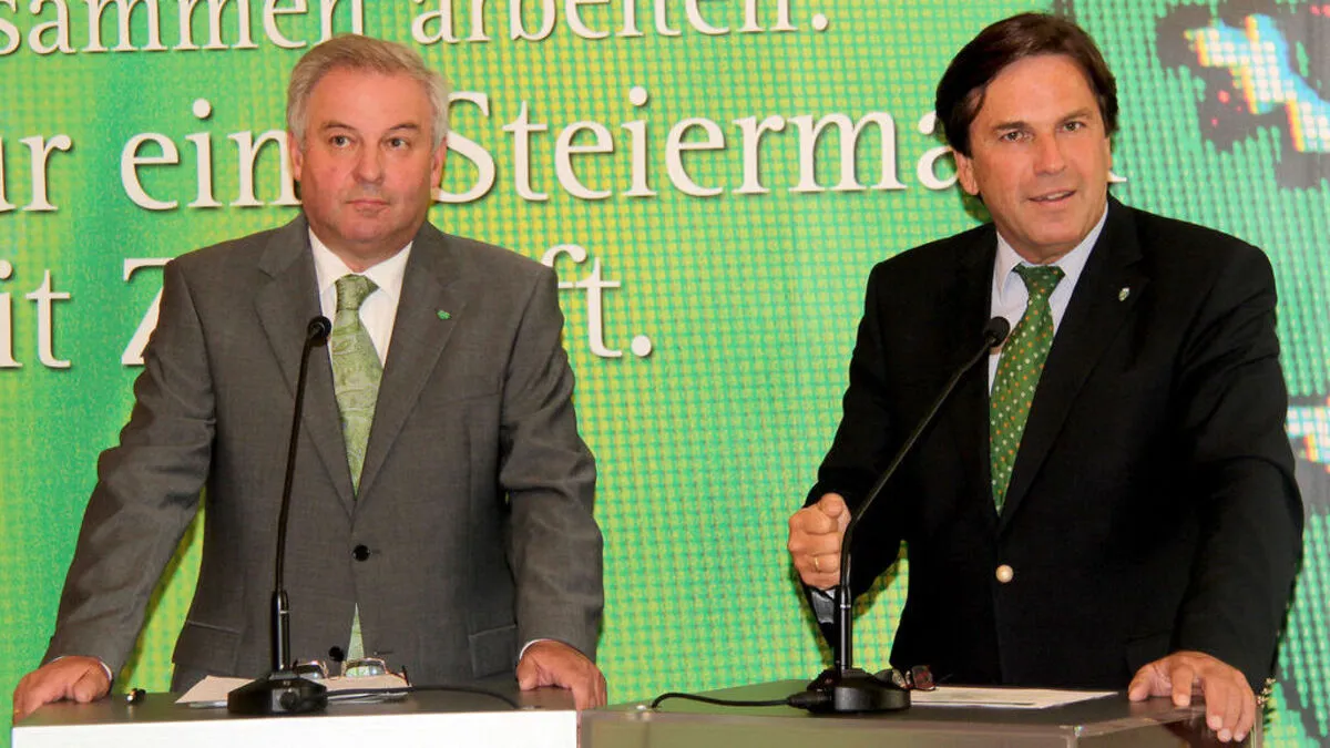 SP-Franz Voves und VP-Hermann Schützenhöfer.