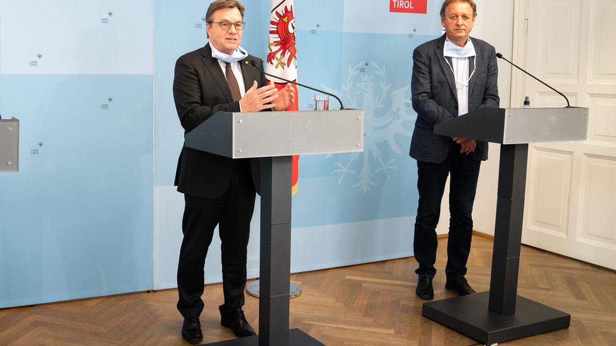 Landeshauptmann Günther Platter und AK-Tirol-Präsident Erwin Zangerl