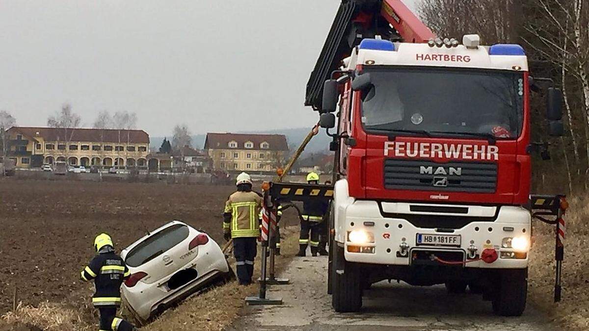 Die Feuerwehren Lafnitz und Hartberg waren im Einsatz