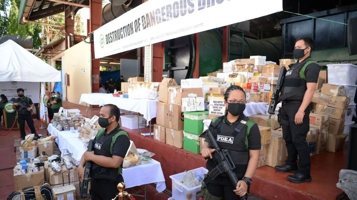 Auf Wunsch Rodrigo Dutertes werden beschlagnahmte Drogen öffentlich vernichtet