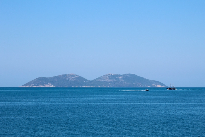 Blick auf die Insel