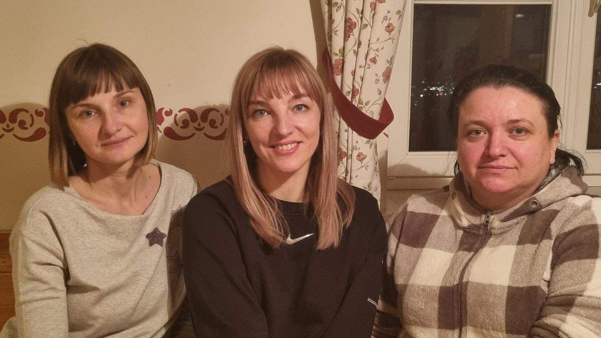Seit fast einem Jahr wohnen Oksana Dibgova, Yuliia Malchevska und Katurina Halaus in Deutschlandsberg. Eine Rückkehr sei derzeit undenkbar