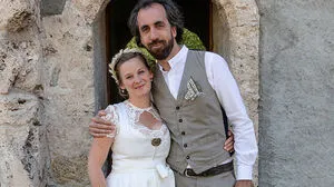 Andrea Knafl und David Guégan haben sich in Chamonix getraut