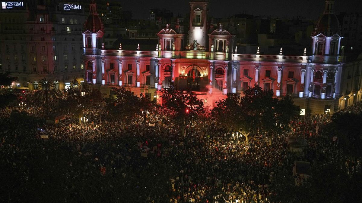 Rund 130.000 Demonstranten kamen in Valencia zusammen