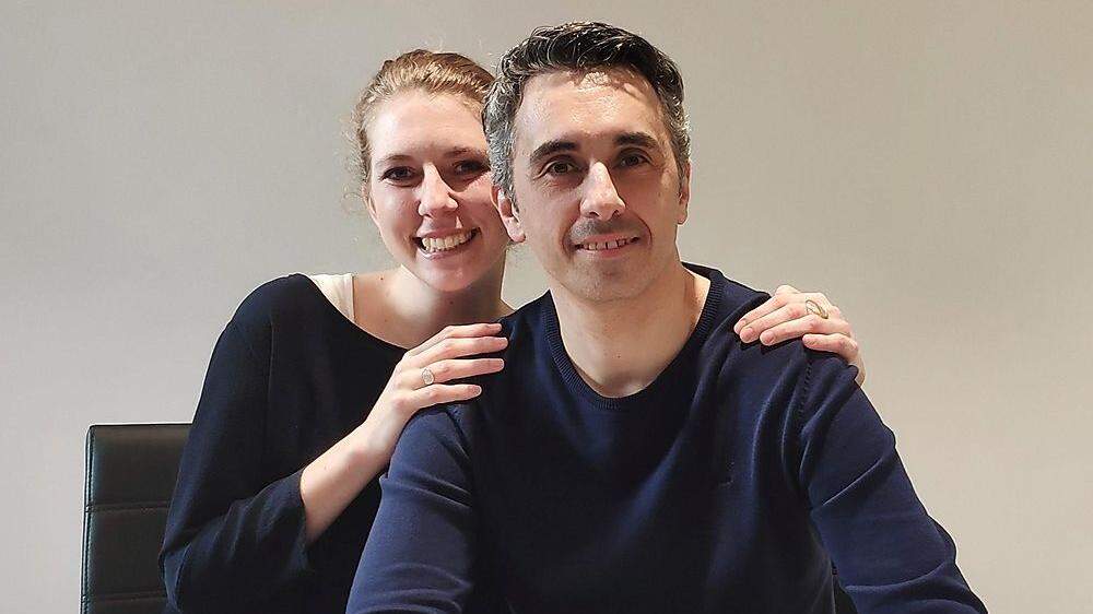 Katharina Pirker und ihr Lebensgefährte Marco vertreiben Pflegeprodukte aus Italien