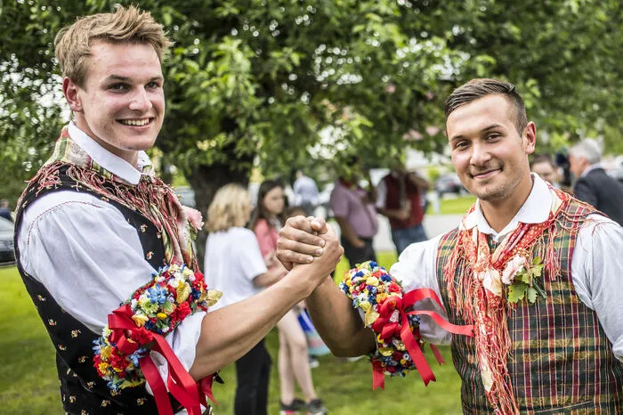 Dominik Galle (links) war im Oberfeistritz siegreich, Martin Abuja in Unterfeistritz.