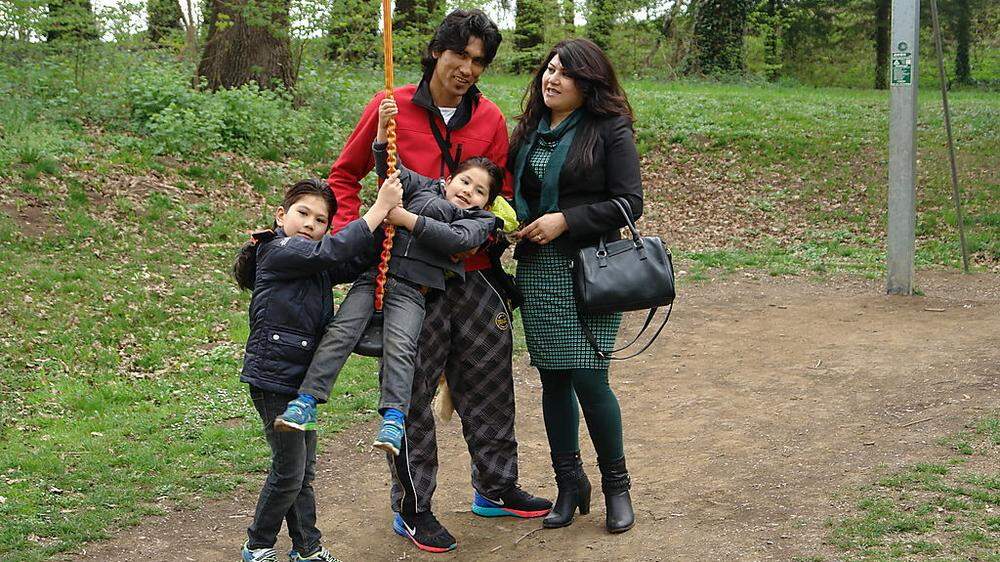 Jafar Mosawi und seine Familie
