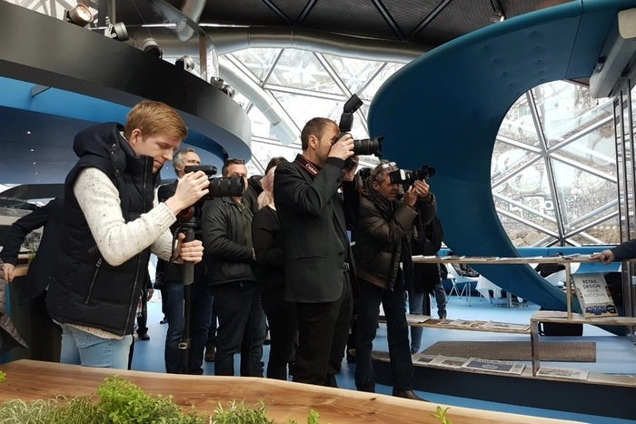 Am Montag richtete sich das Augenmerk der Fotografen...