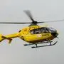 Der Rettungshubschrauber flog den verletzten  Motorradfahrer in das Unfallklinikum Klagenfurt